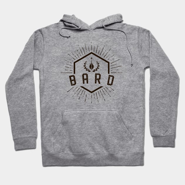 Bard Player Class - Bards Dungeons Crawler and Dragons Slayer Tabletop RPG Addict Hoodie by pixeptional